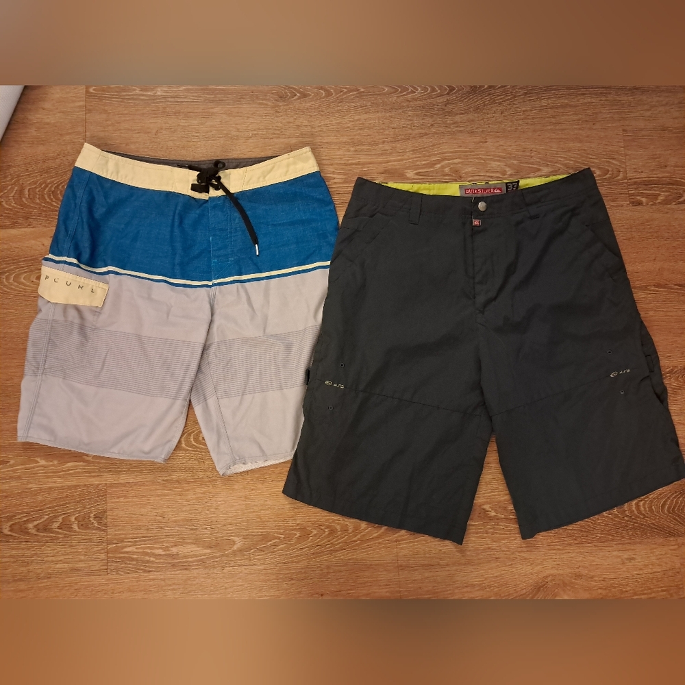 O'Neill Quiksilver Rip Curl Hybrid Crossover Swim Shorts Bundle Mens Size 32 33
